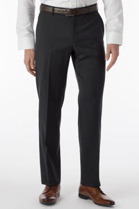 Super 120s Wool Gabardine Comfort-EZE Trouser in Charcoal, Size 31 (Theo Slim Fit) by Ballin