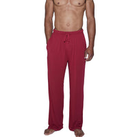 LUXE Cashmere Blend Lounge Pant in Burgundy by Wood Underwear