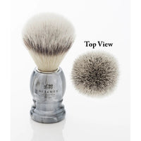 Synthetic Lux Shaving Brush in Castlerock Grey by St. James of London
