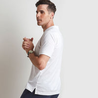 V-Neck Peruvian Cotton Tee Shirt in White by Left Coast Tee
