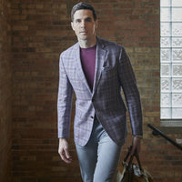 Long Sleeve Crew Neck Peruvian Cotton Tee Shirt in Aubergine by Left Coast Tee