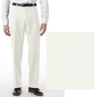 Comfort-EZE Micro Nano Performance Gabardine Trouser in Oyster (Manchester Pleated Model) by Ballin