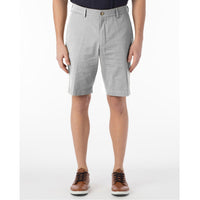 Stretch Cotton Linen Shorts in Cement by Ballin