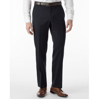 Super 120s Wool Gabardine Comfort-EZE Trouser in Navy, Size 30 (Dunhill Traditional Fit) by Ballin