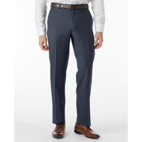 Sharkskin Super 120s Worsted Wool Comfort-EZE Trouser in New Navy, Size 31 (Dunhill Traditional Fit) by Ballin