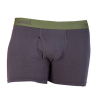 Boxer Brief w/ Fly in Iron by Wood Underwear