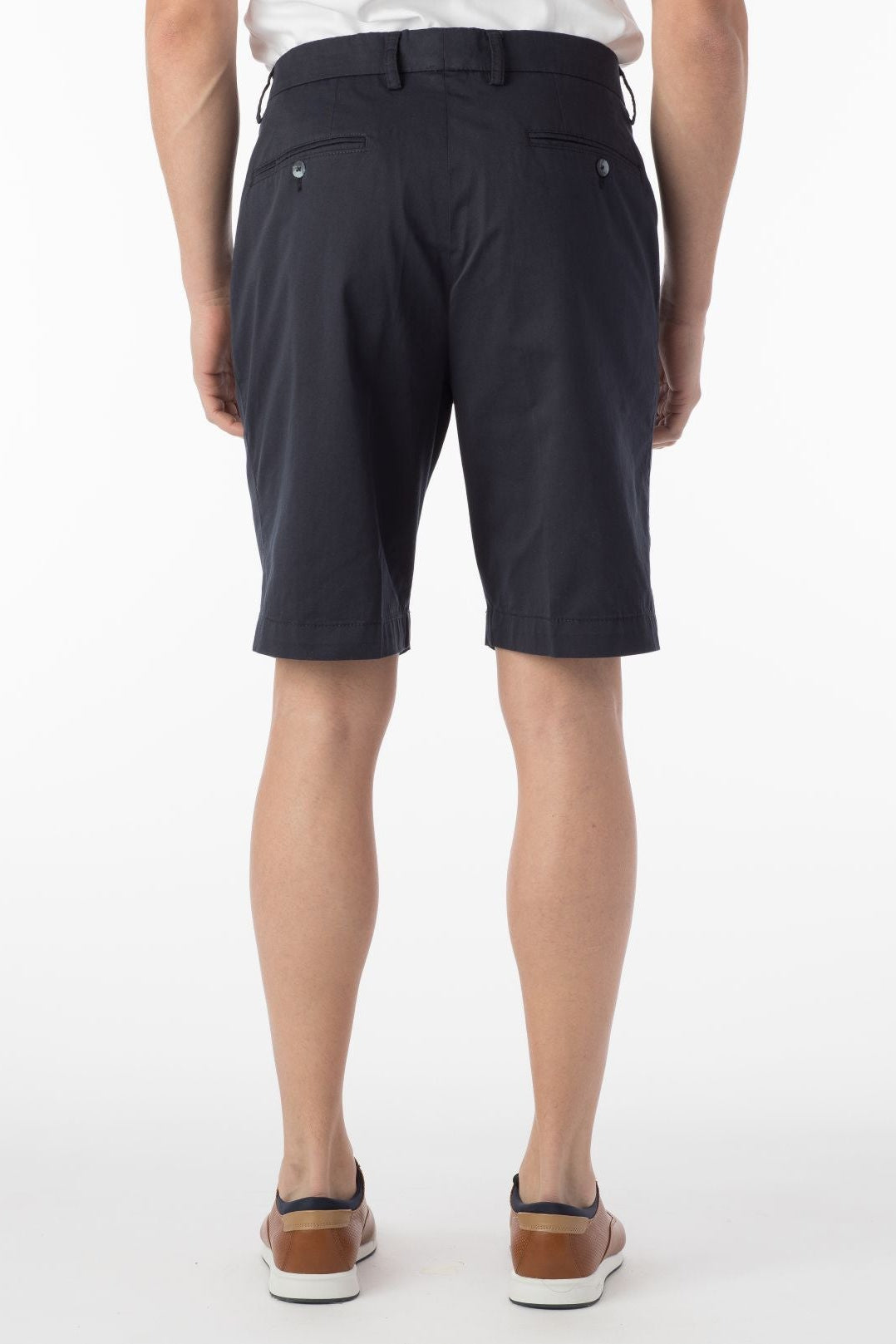 Pima Twill True Khaki Shorts in Navy by Ballin