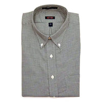 'Earl' Green Houndstooth Long Sleeve Beyond Non-Iron® Cotton Sport Shirt by Batton