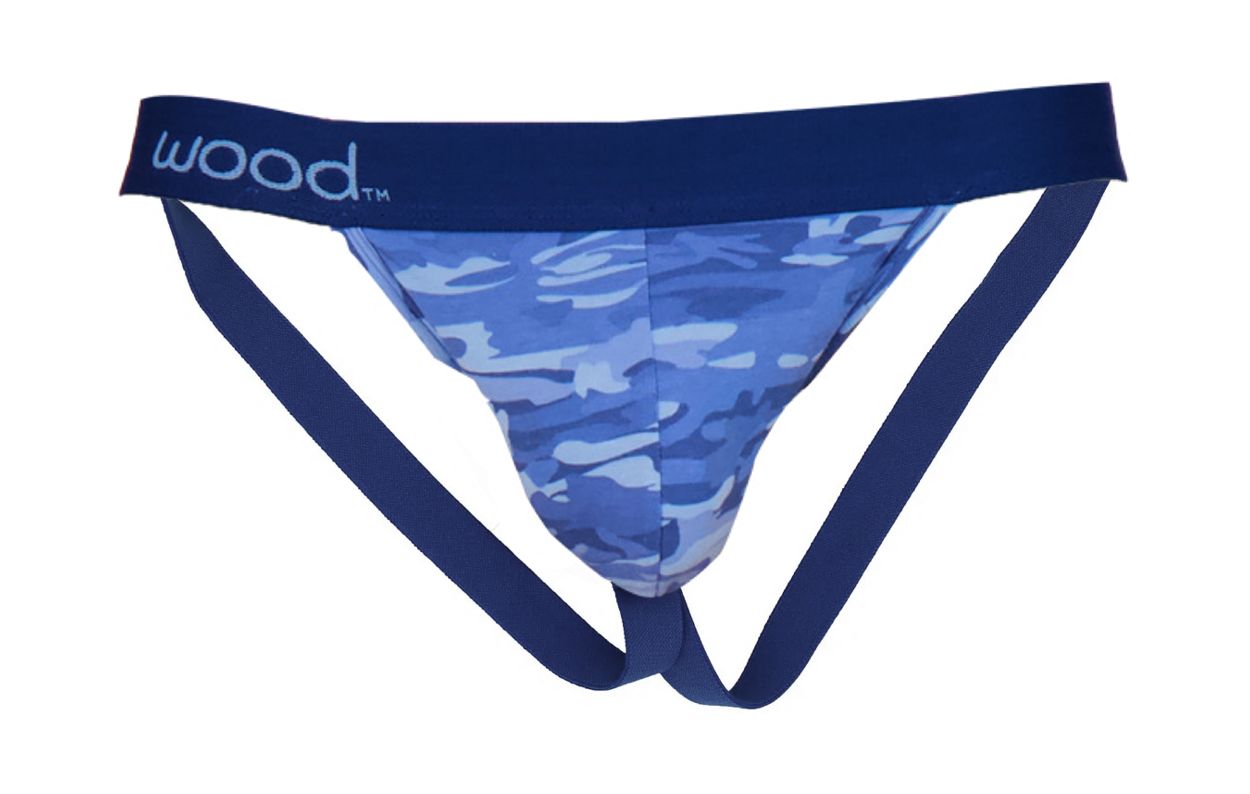 Jock Strap in Blue Camo by Wood Underwear