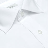 The Jean-Pierre - Wrinkle-Free Pinpoint Cotton French Cuff Dress Shirt in White by Cooper & Stewart