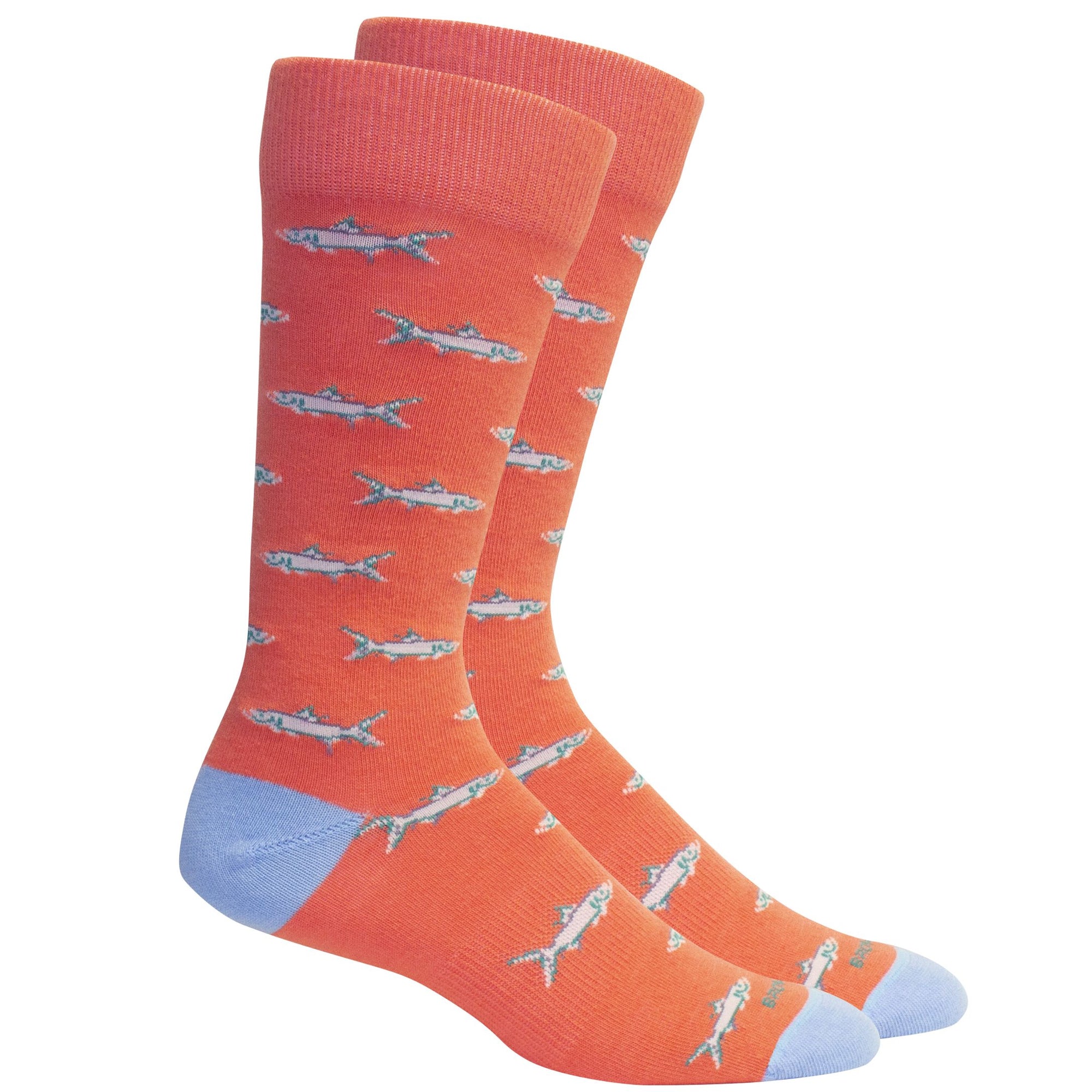 'Fort Myers' Tarpon Cotton Socks in Dubarry by Brown Dog Hosiery