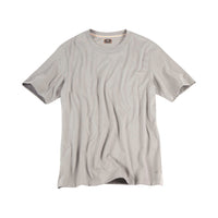 Crew Neck Peruvian Cotton Tee Shirt in Silver by Left Coast Tee