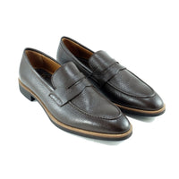 Zurich Deerskin Penny Loafer in Brown by Alan Payne Footwear