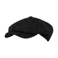 Newsboy Retro Cap in Herringbone 'Magee 1866' Wool (Choice of Colors) by Wigens