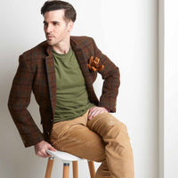 Long Sleeve Crew Neck Peruvian Cotton Tee Shirt in Olive by Left Coast Tee