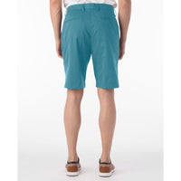 Techno-Cotton Sateen Performance Shorts in Aqua by Ballin