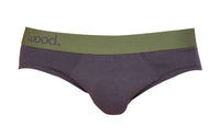 Hip Brief in Iron by Wood Underwear