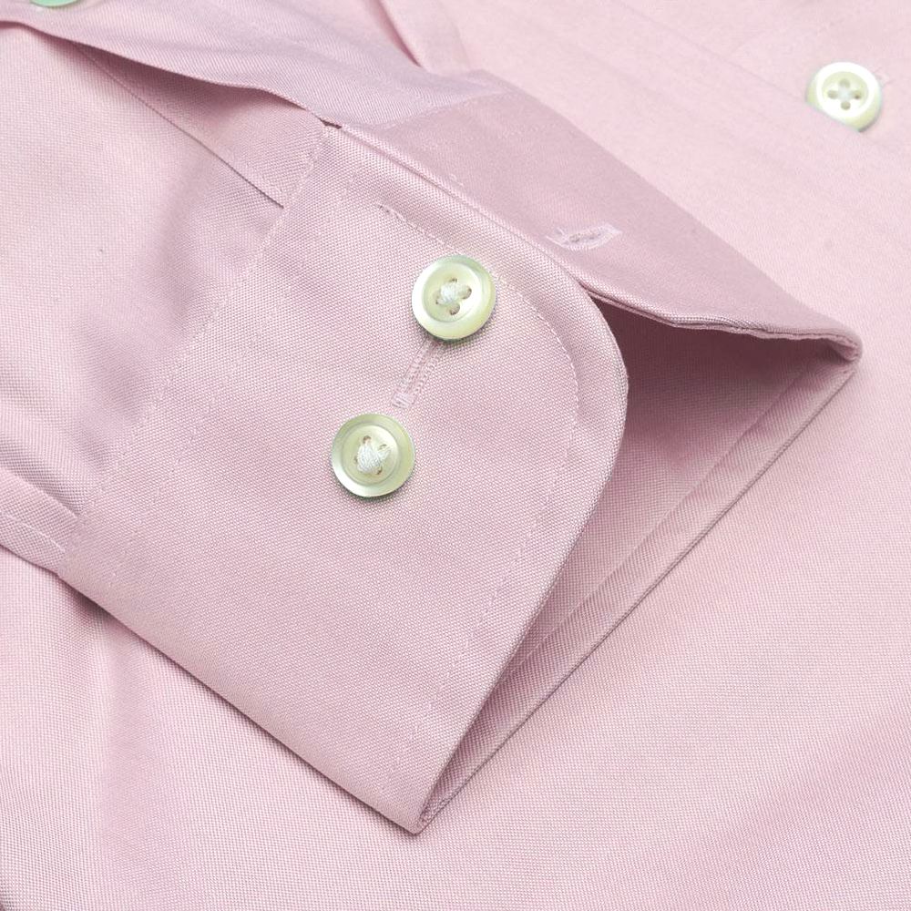 The Classic Pink - Wrinkle-Free Pinpoint Cotton Dress Shirt by Cooper & Stewart