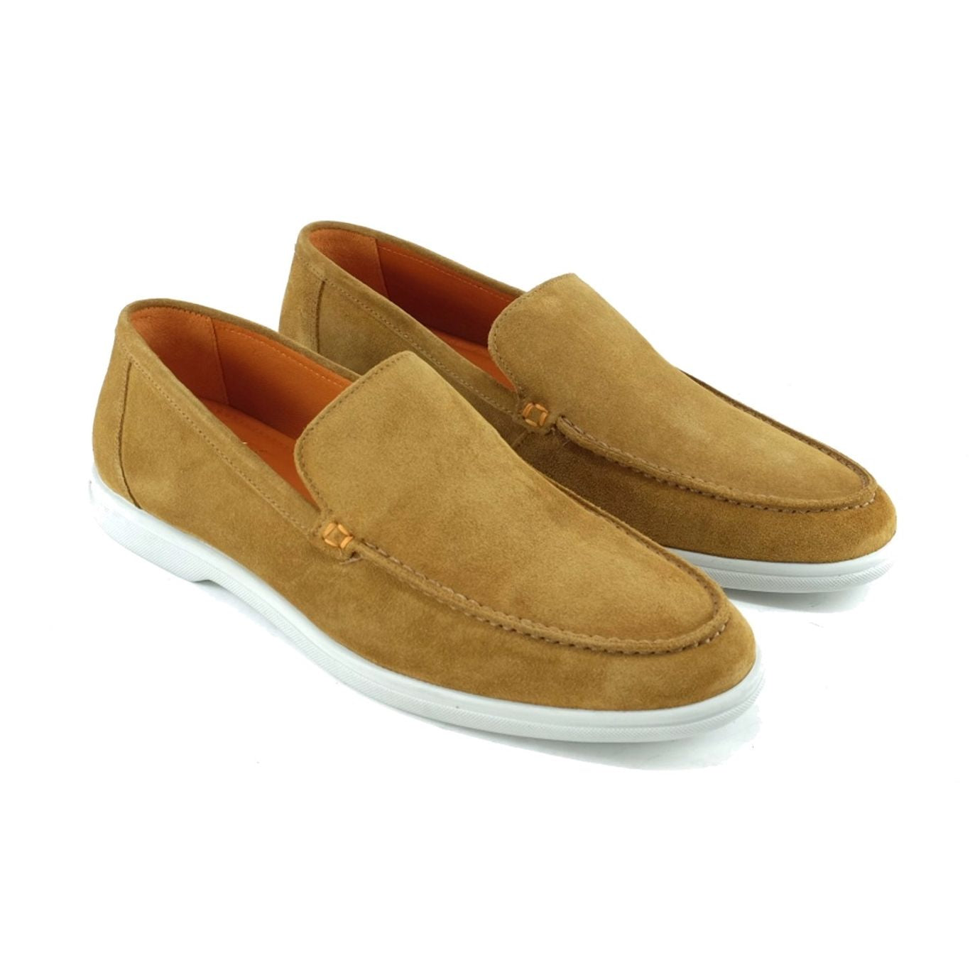 Rio Casual Suede Loafer in Khaki by Alan Payne Footwear