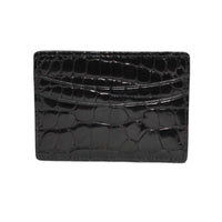 Genuine Alligator Cardcase in Black by Torino Leather