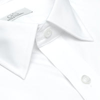 The Classic White - Wrinkle-Free Pinpoint Cotton Dress Shirt (Size 15 1/2 - 34/35, Tailored Fit) by Cooper & Stewart