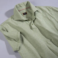 Superfine Hairline Polo in Green by Left Coast Tee