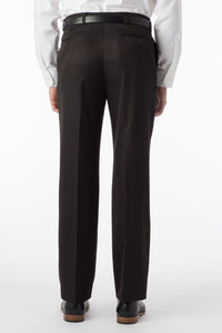 Comfort-EZE Micro Nano Performance Gabardine Trouser in Black, Size 36 (Dunhill Traditional Fit) by Ballin