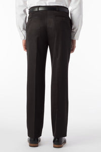 Comfort-EZE Micro Nano Performance Gabardine Trouser in Black, Size 36 (Dunhill Traditional Fit) by Ballin