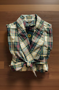 Gentleman's Cotton and Wool Blend Robe in Weathered Campbell Tartan (Size Large) by Viyella
