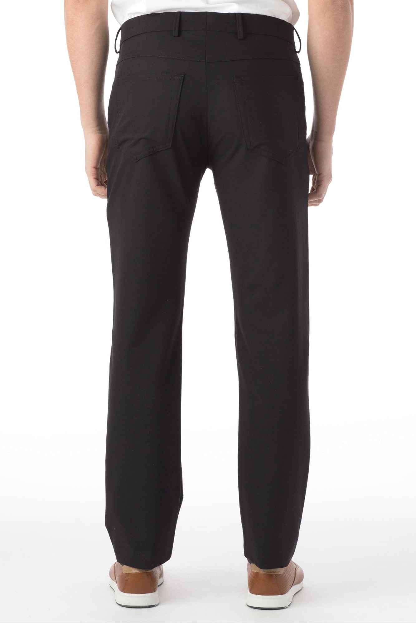 Comfort-EZE 5-Pocket Commuter Bi-Stretch Gabardine Pant in Charcoal (Connor Modern Fit) by Ballin