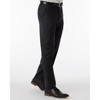 Super 120s Luxury Wool Serge Comfort-EZE Trouser in Charcoal (Flat Front Models) by Ballin