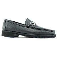 Walker II Genuine Deerskin Bit Loafer in Black by Alan Payne Footwear
