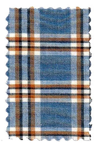 Summer Check Shorts in Blue and Orange by Ballin