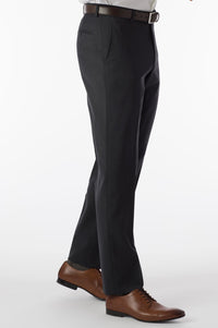 Super 120s Wool Gabardine Comfort-EZE Trouser in Charcoal, Size 31 (Theo Slim Fit) by Ballin