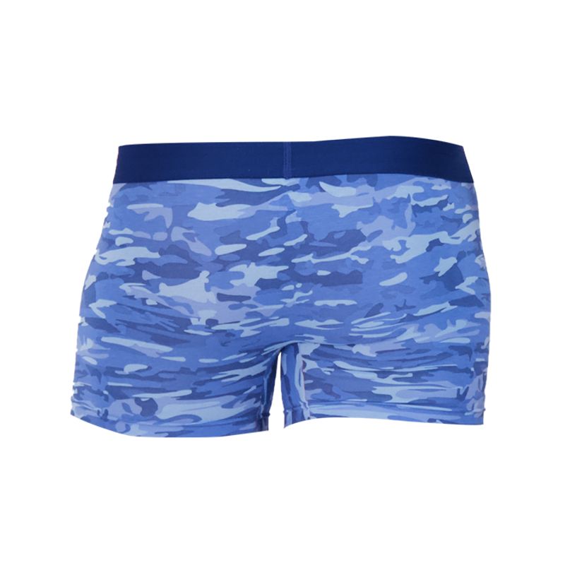 Boxer Brief w/ Fly in Blue Camo by Wood Underwear