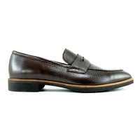 Zurich Deerskin Penny Loafer in Brown by Alan Payne Footwear
