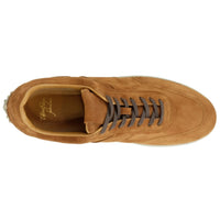 Zeus Lace-Up Sneaker in Whiskey Suede by Alan Payne Footwear