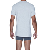Crew Neck Undershirt in Heather Grey by Wood Underwear