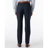 Comfort-EZE Micro Nano Performance Gabardine Trouser in Navy (Dunhill Traditional Fit) by Ballin