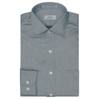 The Worthington - Wrinkle-Free Royal Oxford Cotton Dress Shirt in Charcoal by Cooper & Stewart