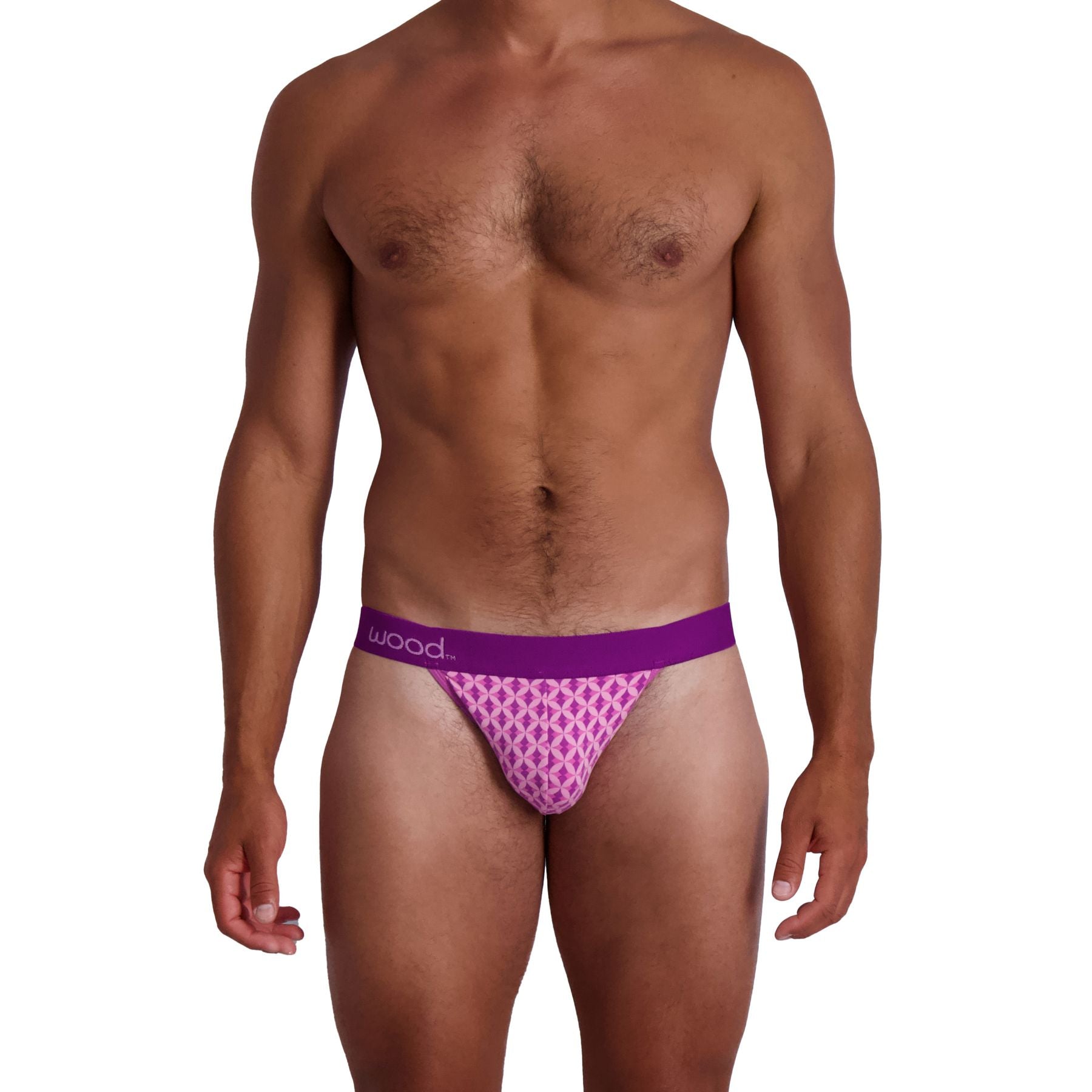 Jock Strap in Purple Interlock by Wood Underwear