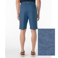 Chambray Linen Shorts in Blue Mix by Ballin
