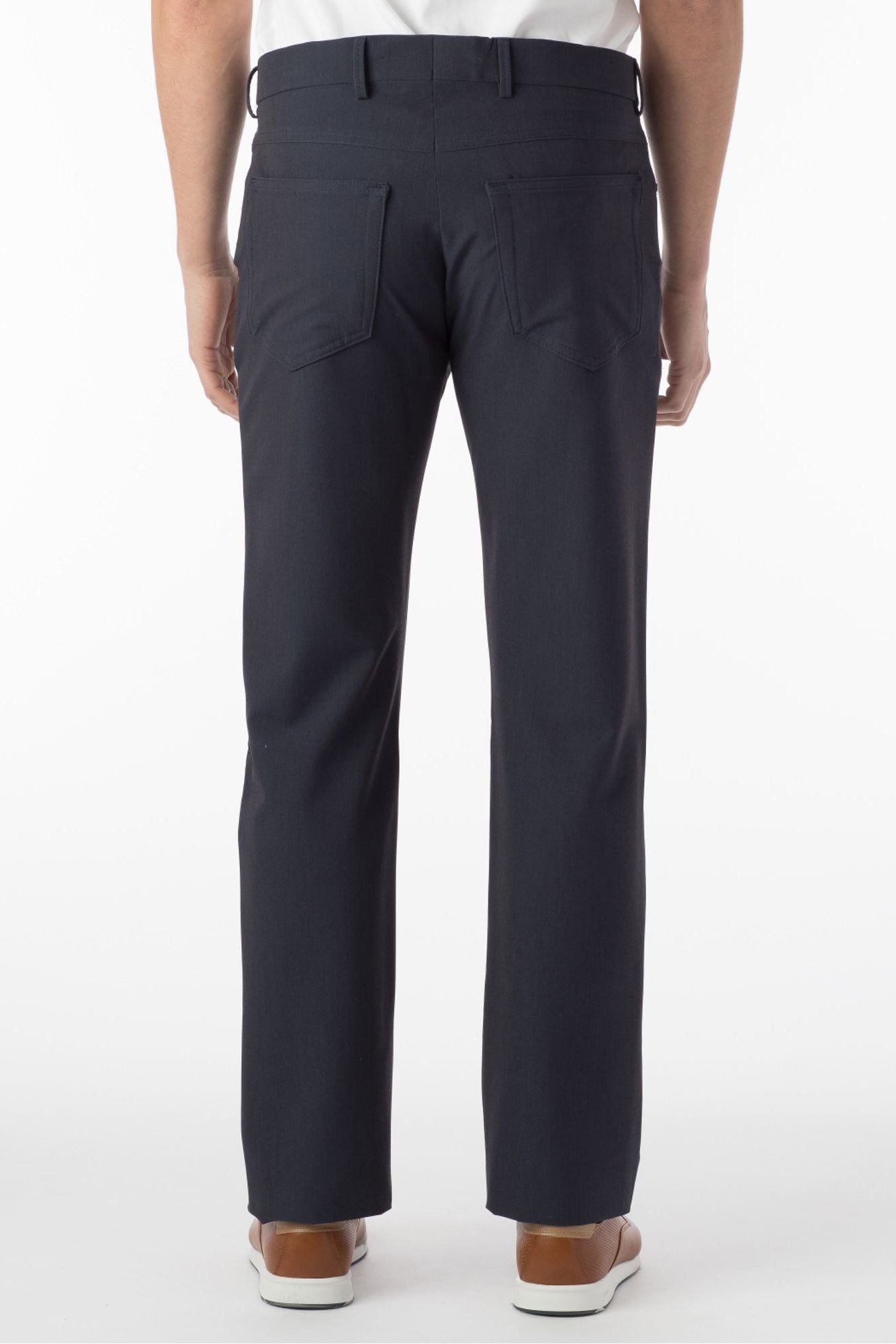 Comfort-EZE 5-Pocket Commuter Bi-Stretch Gabardine Pant in Blue Mix (Connor Modern Fit) by Ballin