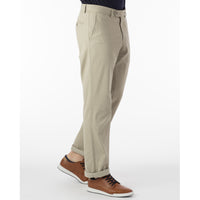 Perma Color Pima Twill Khaki Pants in Stone, Size 34 (Mansfield Relaxed Fit) by Ballin