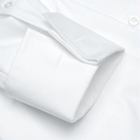 The Jean-Pierre - Wrinkle-Free Pinpoint Cotton French Cuff Dress Shirt in White by Cooper & Stewart