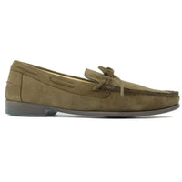 Alton Suede Bow Tie Loafer in Moss by Alan Payne Footwear