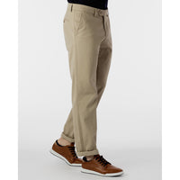 Perma Color Pima Twill Khaki Pants in True Khaki, Size 40 (Atwater Modern Fit) by Ballin