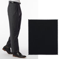 Super 120s Wool Travel Twill Comfort-EZE Trouser in Navy (Manchester Pleated Model) by Ballin