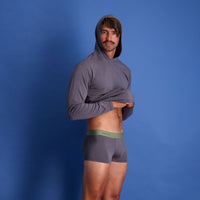 Trunk Style Briefs in Iron by Wood Underwear