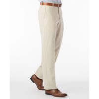 Comfort-EZE Commuter Bi-Stretch Gabardine Trouser in Cream (Flat Front Models) by Ballin